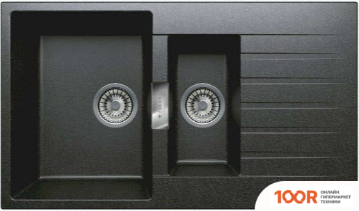 Кухонная мойка Tolero TL-860 (УГОЛЬ) (138590)