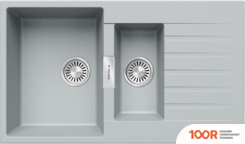 Кухонная мойка Tolero TL-860 (ПЛАТИНА) (138587)