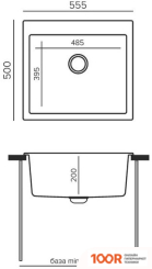 Кухонная мойка Tolero R-111 (ГРЕЙ) (138529)