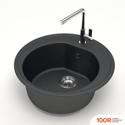 Кухонная мойка Teymi LINA D51 T120101 (ЧЕРНЫЙ МАТОВЫЙ) (138475)