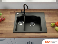 Кухонная мойка Teknoven TOP TO-CM15-BA 62X49 (ЧЕРНЫЙ) (138465)