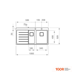 Кухонная мойка TEKA ZENIT RS15 1 1/2 B 1D L 115130002 (138444)