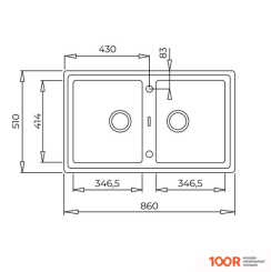 Кухонная мойка TEKA STONE 90 B-TG 2B (ПЕСОЧНЫЙ БЕЖ) (138428)