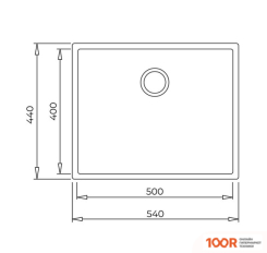 Кухонная мойка TEKA SQUARE 50.40 TG (ЧЕРНЫЙ) (138400)