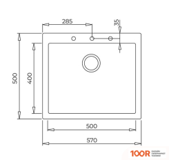Кухонная мойка TEKA FORSQUARE 50.40 TG (СЕРЫЙ КАМЕНЬ) (138362)