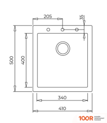 Кухонная мойка TEKA FORSQUARE 34.40 TG (АРКТИК БЕЛЫЙ) (138355)