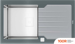 Кухонная мойка TEKA DIAMOND RS15 1B 1D 86 AUTO (СЕРЫЙ КАМЕНЬ) (138325)