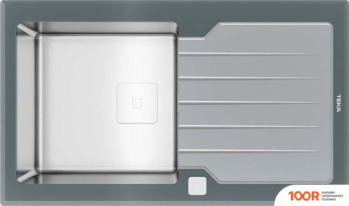 Кухонная мойка TEKA DIAMOND RS15 1B 1D 86 AUTO (СЕРЫЙ КАМЕНЬ) (138325)