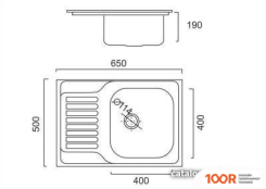 Кухонная мойка Stellar S86550MD 18 СМ (138284)