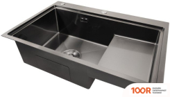 Кухонная мойка Stellar S7550NB-TU-L (НАНО ЧЕРНЫЙ, С ДОСКОЙ) (138279)