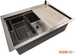 Кухонная мойка Stellar S6050NB-A (НАНО ЧЕРНЫЙ, C ДОСКОЙ) (138269)