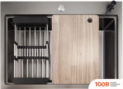 Кухонная мойка Stellar S5550NB-A (НАНО ЧЕРНЫЙ, С ДОСКОЙ) (138264)