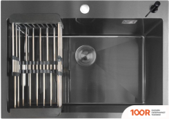 Кухонная мойка Stellar EVIER E7050NB (ГРАФИТ) (138250)