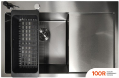 Кухонная мойка Stellar DECOR S6550NB-L-D (НАНО ЧЕРНЫЙ) (138210)