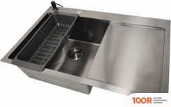 Кухонная мойка Stellar DECOR S6550NB-L-D (НАНО ЧЕРНЫЙ) (138210)