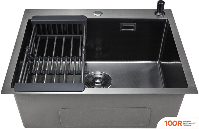 Кухонная мойка Stellar DECOR S6550NB-D (НАНО ЧЕРНЫЙ) (138209)