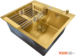 Кухонная мойка Stellar DECOR S5550GL-D (ЗОЛОТО) (138206)