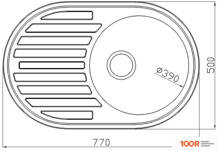 Кухонная мойка Stellar 7750MD 20 СМ (138184)