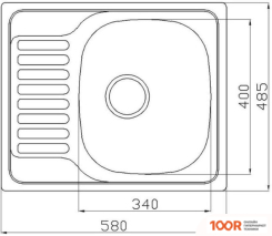 Кухонная мойка Stellar 5848D 20 СМ (138167)
