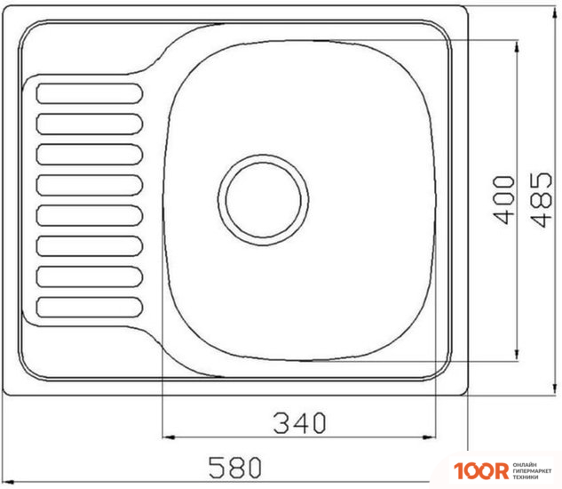 Кухонная мойка Stellar 5848D 20 СМ (138167)