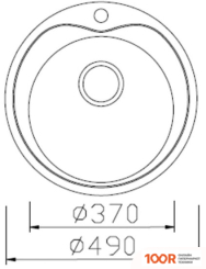 Кухонная мойка Stellar 490D 20 СМ (138152)