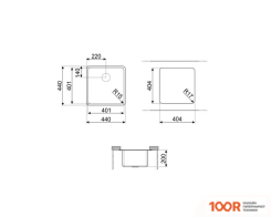 Кухонная мойка Smeg VSTR40BRX (138116)
