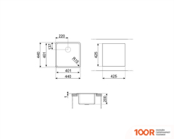 Кухонная мойка Smeg VFU40SFR (138094)