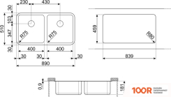 Кухонная мойка Smeg UM4545 (138090)