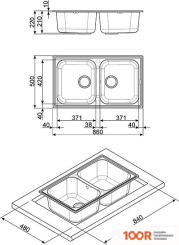 Кухонная мойка Smeg LZ862AV2 (138077)