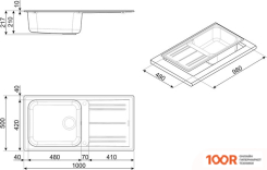 Кухонная мойка Smeg LZ150B (138069)