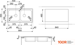 Кухонная мойка Smeg LYP862 (138063)