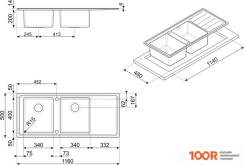 Кухонная мойка Smeg LPK116S-3 (138037)