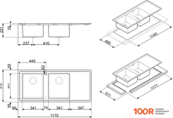 Кухонная мойка Smeg LFT116D (138006)
