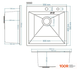 Кухонная мойка Schtoff BEST PREMIUM BLACK 5550 (137961)