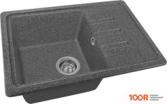 Кухонная мойка Saniteco ROSA (ГРАФИТ С СИФОНОМ) (137721)