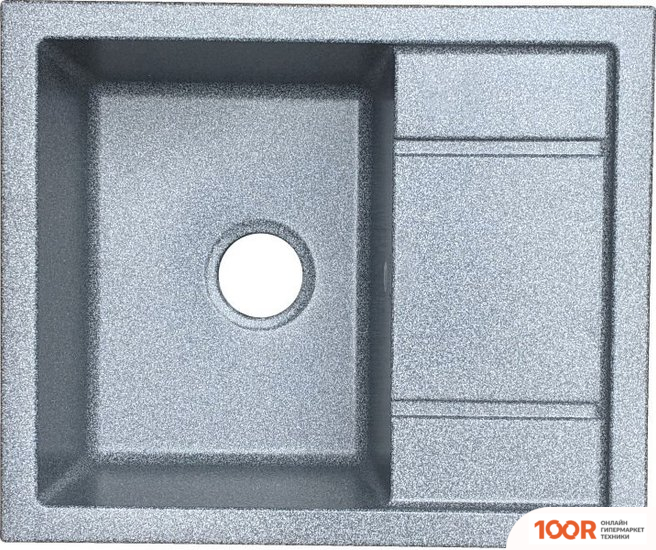 Кухонная мойка Saniteco FORTIS (ГРАФИТ С СИФОНОМ) (137673)