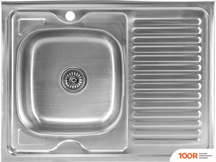 Кухонная мойка Saniteco 8060S-L (С СИФОНОМ) (137650)