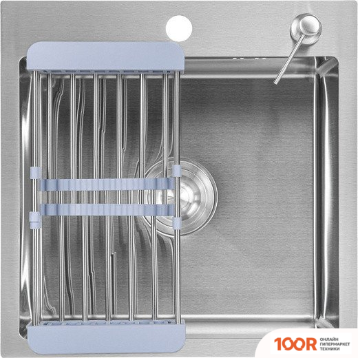 Кухонная мойка Saniteco 6050 (С СИФОНОМ, ДОЗАТОРОМ И КОЛАНДЕРОМ) (137635)