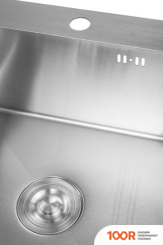 Кухонная мойка Saniteco 6045 (С СИФОНОМ, ДОЗАТОРОМ И КОЛАНДЕРОМ) (137629)