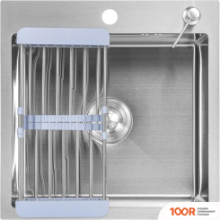 Кухонная мойка Saniteco 5050 (С СИФОНОМ, ДОЗАТОРОМ И КОЛАНДЕРОМ) (137619)