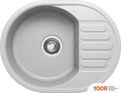 Кухонная мойка Quartz Bond 610 (ДЫМ, С СИФОНОМ C.H.370-11-01) (137540)