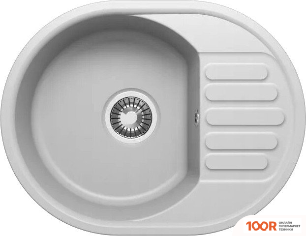 Кухонная мойка Quartz Bond 610 (ДЫМ, С СИФОНОМ C.H.370-11-01) (137540)