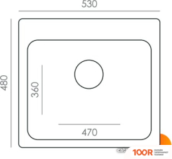 Кухонная мойка Quartz Bond 530 (ДЫМ) (137525)