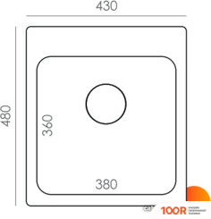Кухонная мойка Quartz Bond 430 (ТУМАН) (137515)