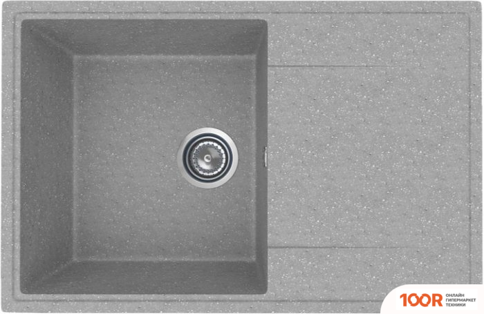 Кухонная мойка Practik PR-M 735-003 (СВЕТЛО-СЕРЫЙ) (137484)