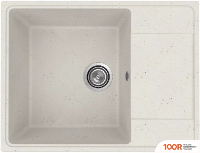 Кухонная мойка Practik PR-M 650-001 (БЕЛЫЙ КАМЕНЬ) (137478)