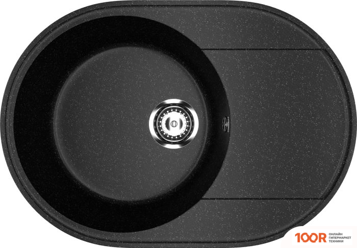Кухонная мойка Practik PR-M 610-004 (ЧЕРНЫЙ ОНИКС) (137477)