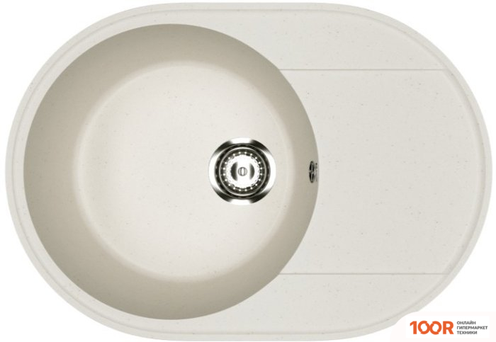 Кухонная мойка Practik PR-M 610-001 (БЕЛЫЙ КАМЕНЬ) (137474)