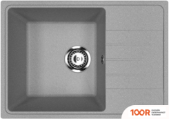 Кухонная мойка Practik PR-M 600-003 (СВЕТЛО-СЕРЫЙ) (137472)