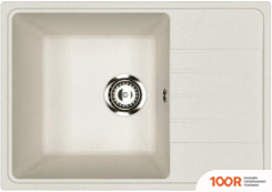 Кухонная мойка Practik PR-M 600-001 (БЕЛЫЙ КАМЕНЬ) (137470)